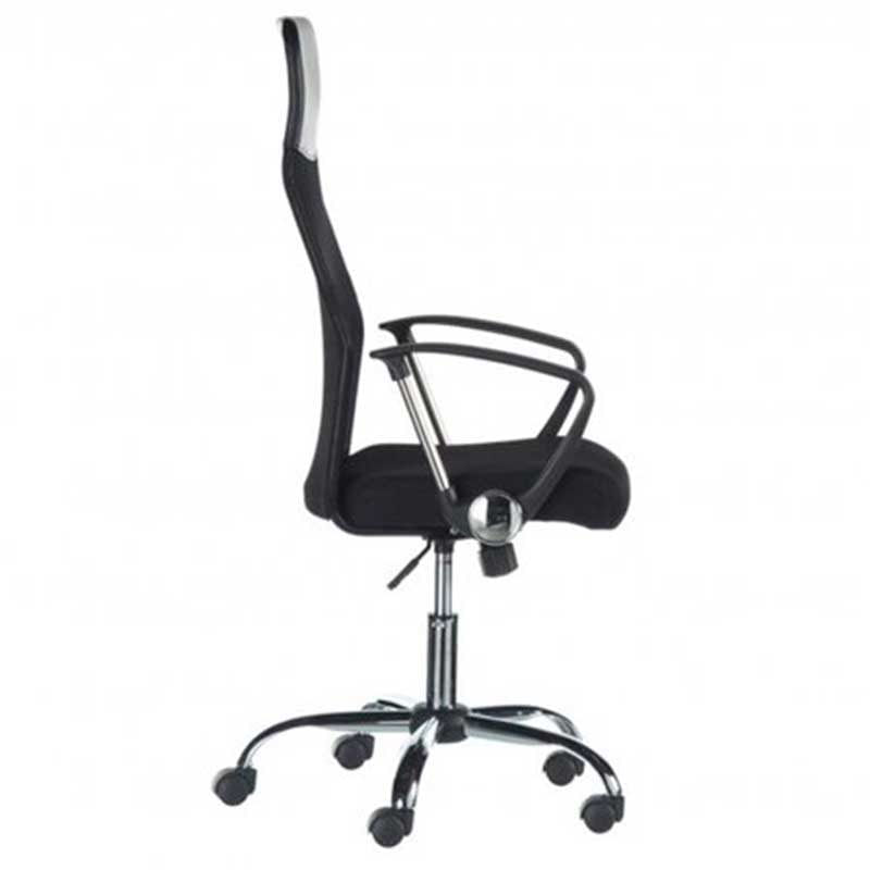 Sillón de despacho Meeting altura ajustable negro 110/120x50x50 cm 2