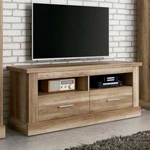 Mueble de TV Chellen con 2 cajones y 2 estantes 56,6x134,9x41,8 cm
