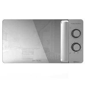 Microondas ProClean 3160 Mirror Cecotec 700W 20L con grill/tecnología 3DWave gris 25,5x44x34,7 cm