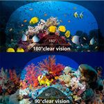 Máscara de snorkel con tubo y soporte para cámara talla L/XL negro detalle 2