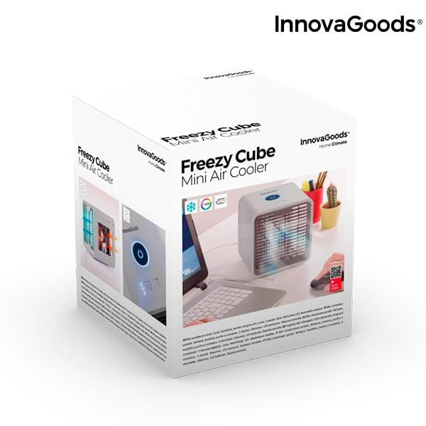 Mini Climatizador Evaporativo Portátil con LED Freezy Cube Comprar online Embargosalobestia
