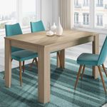 Mesa de comedor Kendra extensible roble canadian 78x140-190x90 cm