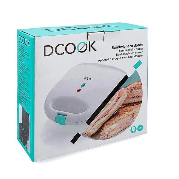 Sandwichera-Gallery-Dcook-750W-2-raciones-blanco-azul