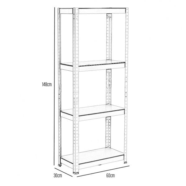 estanteria-metalica-negra-con-4-baldas-ajustables-148x60x30cm-240kg-0025131