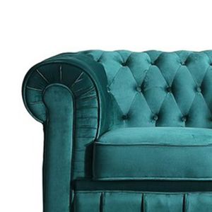 Sofá Chesterfield 2 plazas 72x162x82 cm