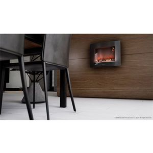 Chimenea eléctrica decorativa de pared Ready Warm 2600 Curved Flames
