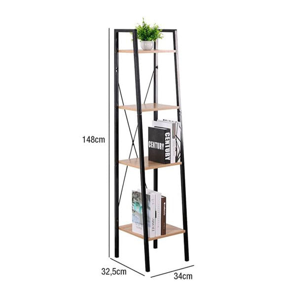 estanteria-metalica-oren-con-4-baldas-de-madera-148x34x32-5cm-0026216