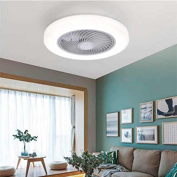 plafón ventilador Tristán Helios Home con luz LED