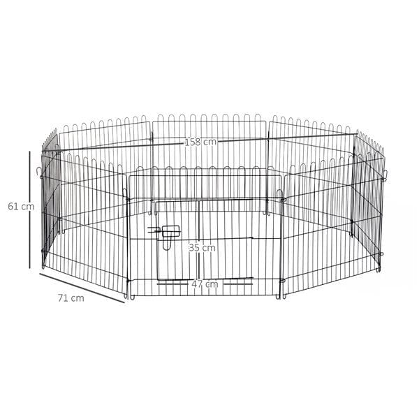 parque-para-perros-pawhut-plegable-con-puerta-metal-negro-61x158-cm-0029342