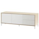 mueble-tv-brooklyn-2-puertas-2-cajones-roble-canadian-blanco-artik-47x130x41-cm-0029810