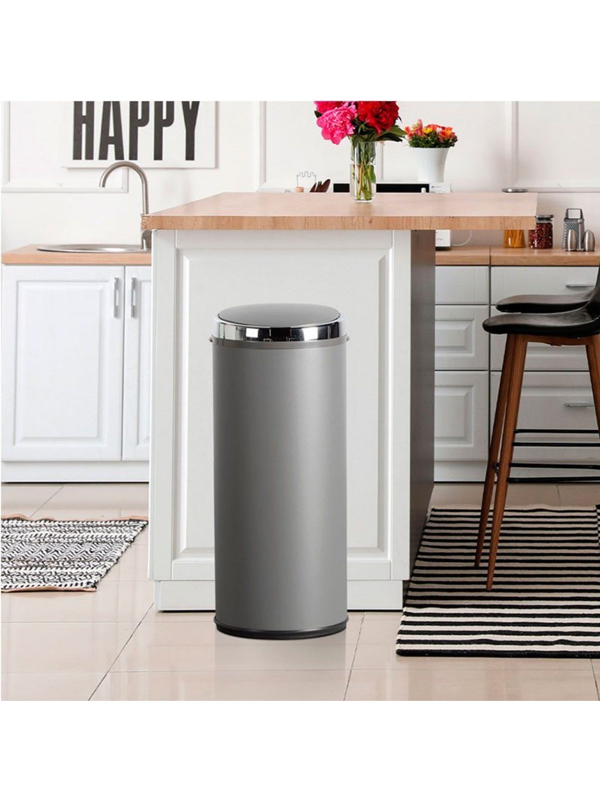 Basura Inteligente Cubo Basura Acero Inoxidable Carrefour Cubo