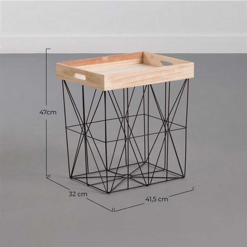 mesita-auxiliar-tray-thinia-home-bandeja-extraible-beige-negro-47x41-5x32-cm--0044875