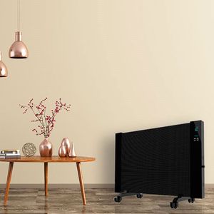 Placa radiante de mica Ready Warm 3100 Smart Now Cecotec 2000W mando a distancia/panel LED negro