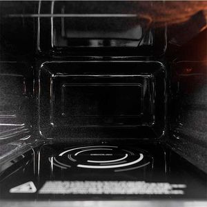 Microondas sin plato GrandHeat 2500 Flatbed Touch Black Cecotec 25L 800W con temporizador negro