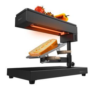 Raclette con parrilla Cecotec Chesse&Grill 6000 Black 600W negro