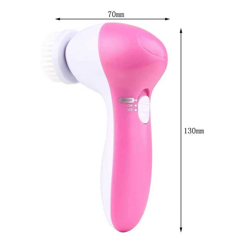 limpiador-facial-we-beauty-5-cabezales-2-velocidades-rosa-blanco-13x7-cm-0045298