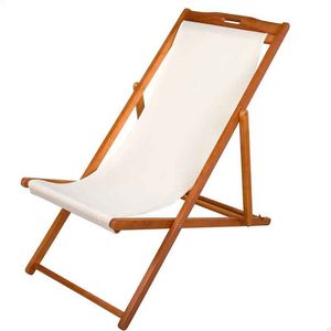 Hamaca plegable Aktive Garden reclinable natural/beige 94x59x100 cm