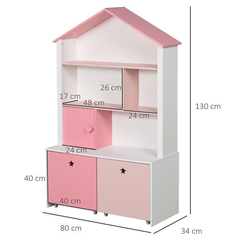 estanteria-infantil-homcom-4-estantes-1-armario-2-cajones-rosa-blanco-130x80x34-cm-0046650