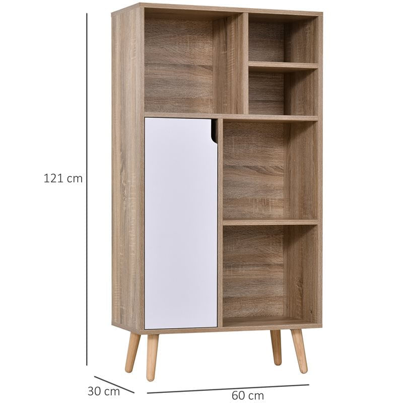 aparador-homcom-5-compartimentos-abiertos-1-armario-natural-blanco-121x60x30-cm-0046752