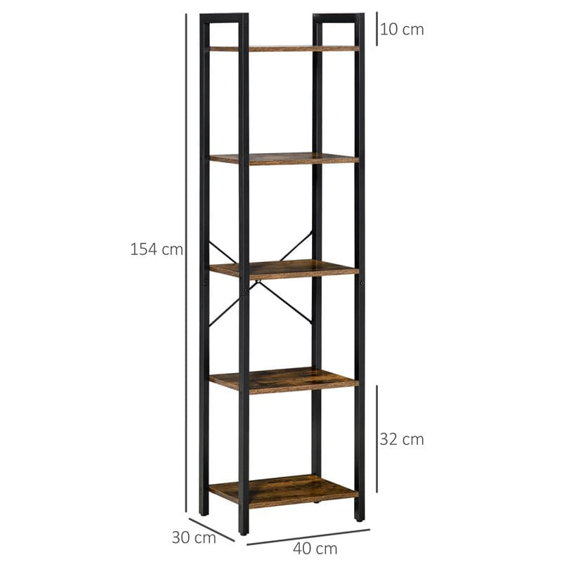 estanteria-homcom-5-estantes-marron-154x40x30-cm-0046780