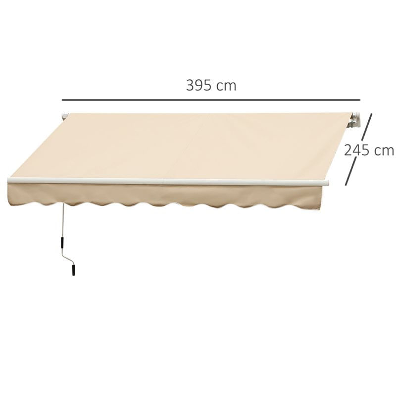 toldo-manual-outsunny-beige-245x395-cm-0046812