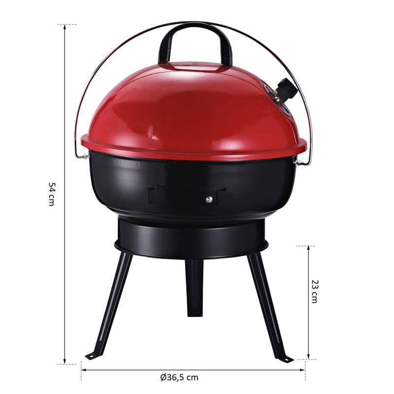 barbacoa-de-carbon-outsunny-sobremesa-negro-rojo-ø36-5x54-cm-0046840