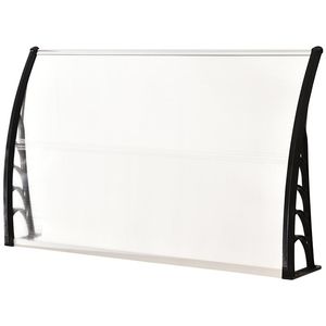 Tejadillo protector Outsunny transparente 150x90x25 cm