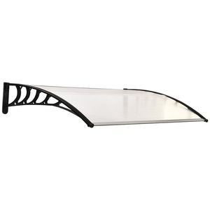 Tejadillo protector Outsunny transparente 150x90x25 cm