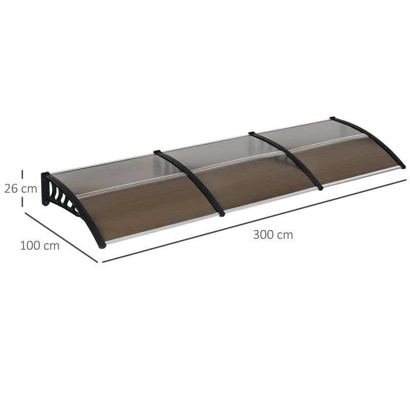 tejadillo-protector-outsunny-marron-300x96x27-cm-0046991