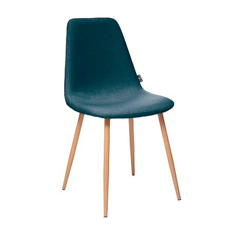 silla de comedor roka gris azul 87x45x51 cm
