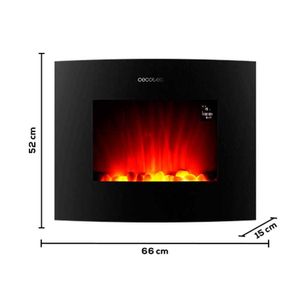 Chimenea Eléctrica Readywarm Curved Flames Connected