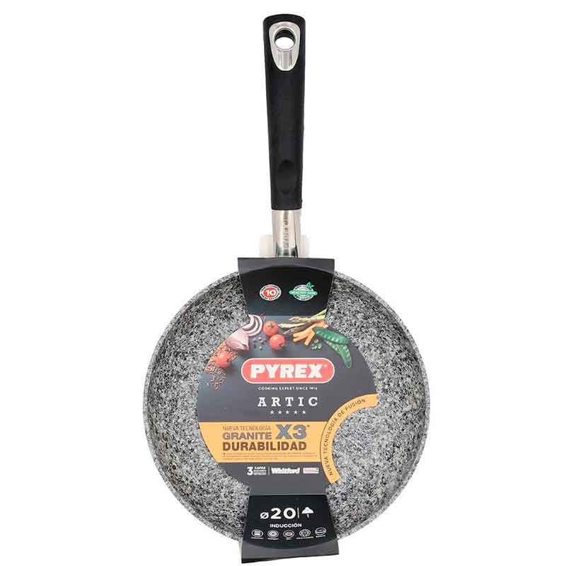sarten-artic-pyrex-aluminio-estampado-antiadherente-tricapa-negro-ø20-cm-0047443