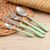 set-de-24-cubiertos-eclat-amefa-acero-inoxidable-verde--0047394