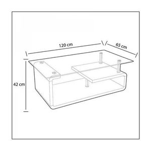Mesa de centro Eva cristal