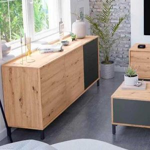 Aparador Urban Plus 2 puertas + 3 cajones 74x154x41 cm