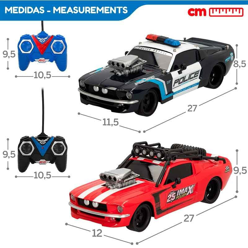 pack-de-2-coches-teledirigidos-speedcars-1-16-speed-go-con-luces-4a-negro-rojo-0048869