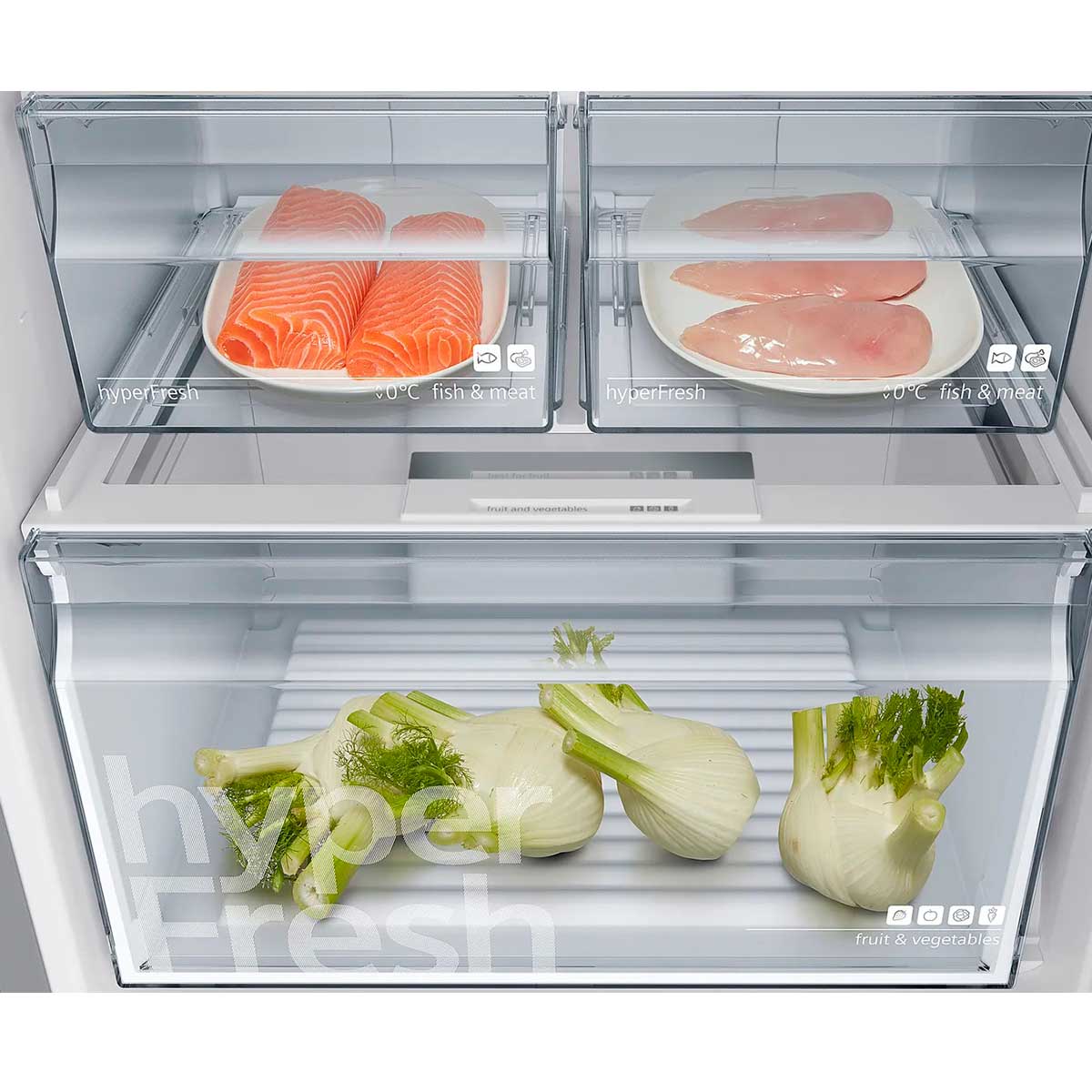Frigorífico combi Siemens KG36NXIEA Full Skin Condenser 326L E inox 186 ...