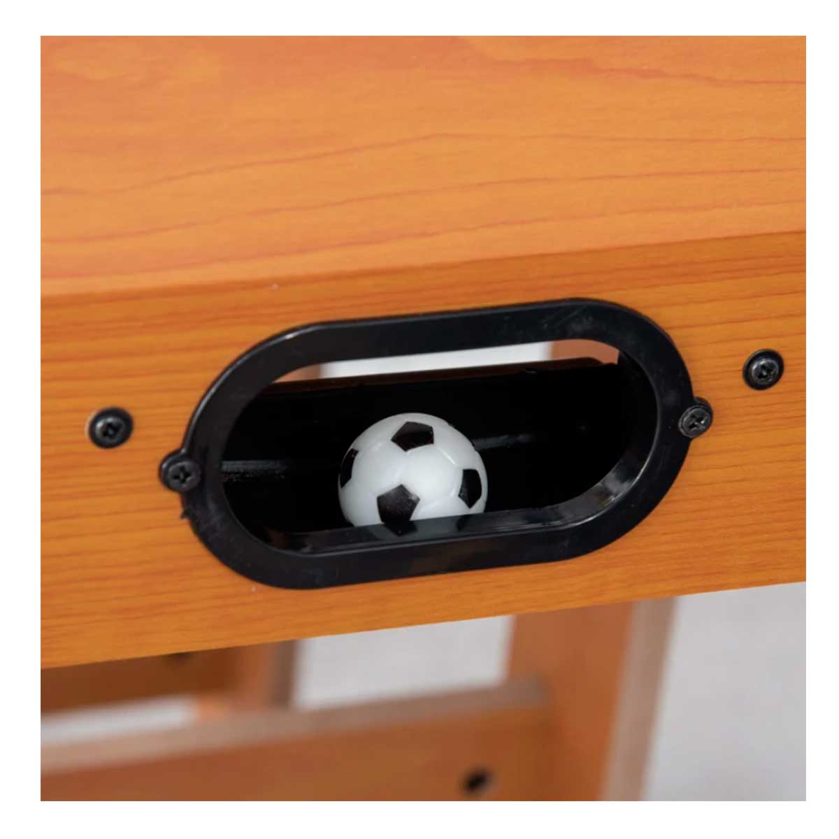 Futbolín Plegable HOMCOM De Madera – 69x37x70 Cm, 18 Jugadores, 2 Bolas, 6 Asas Y Marcador, Para Niños Y Adultos