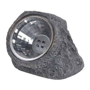 Faro solar LED piedra 11x12x8,2 cm