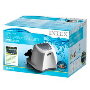 Clorador salino Krystal Clear Intex 125W 12g/h para piscinas de hasta 56800L blanco
