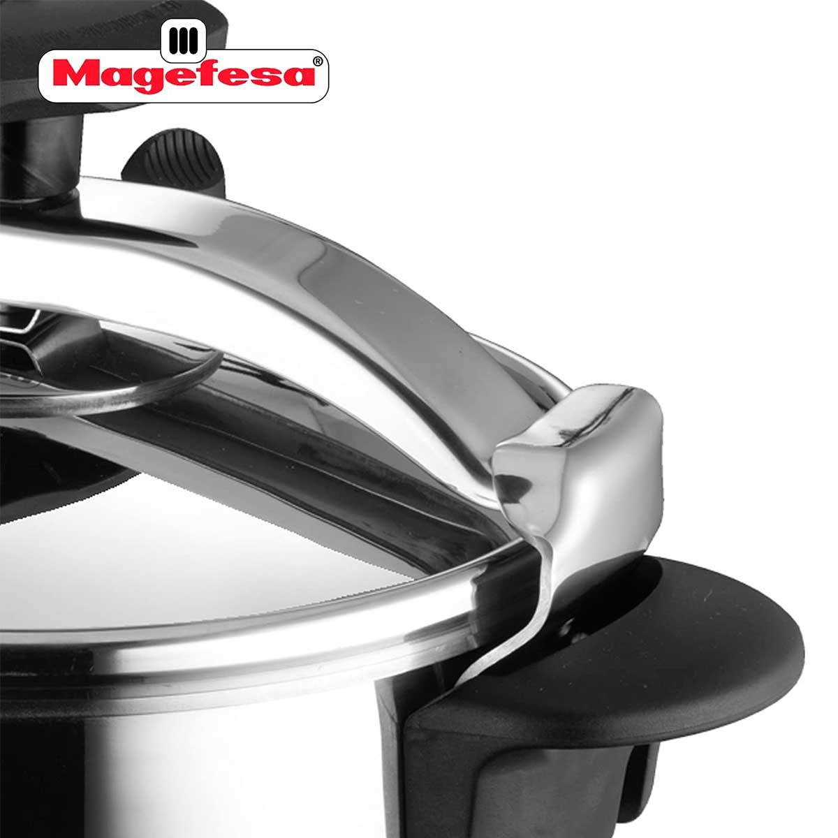 Magefesa Star Pentola A Pressione Tradizionale - 10 Litri, Acciaio Inox, Per Cotture Veloci E Salutari