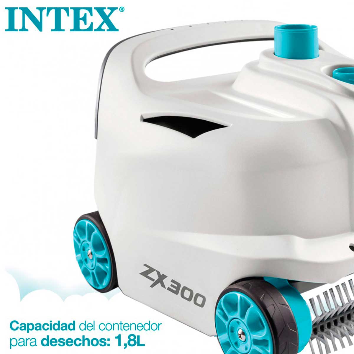 Robot limpiafondos Intex ZX300 para piscinas desmontables blanco 6
