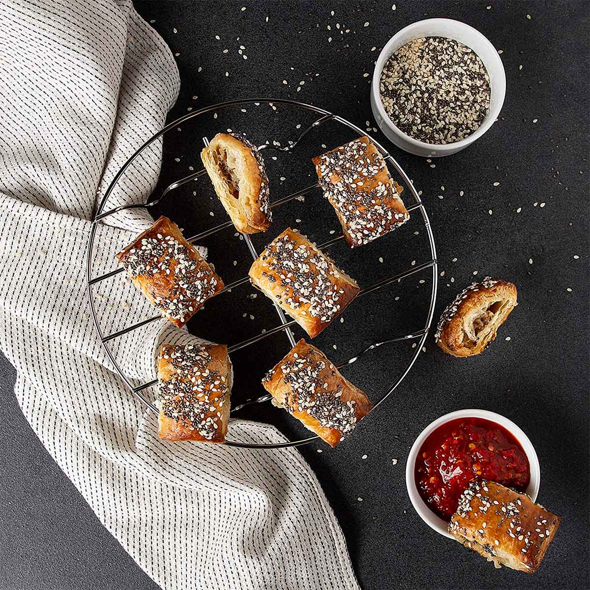 Set de 10 accesorios de freidora de aire Princess Aerofryer 182025, 182050 y 182051 pasteles en rejilla plano picado