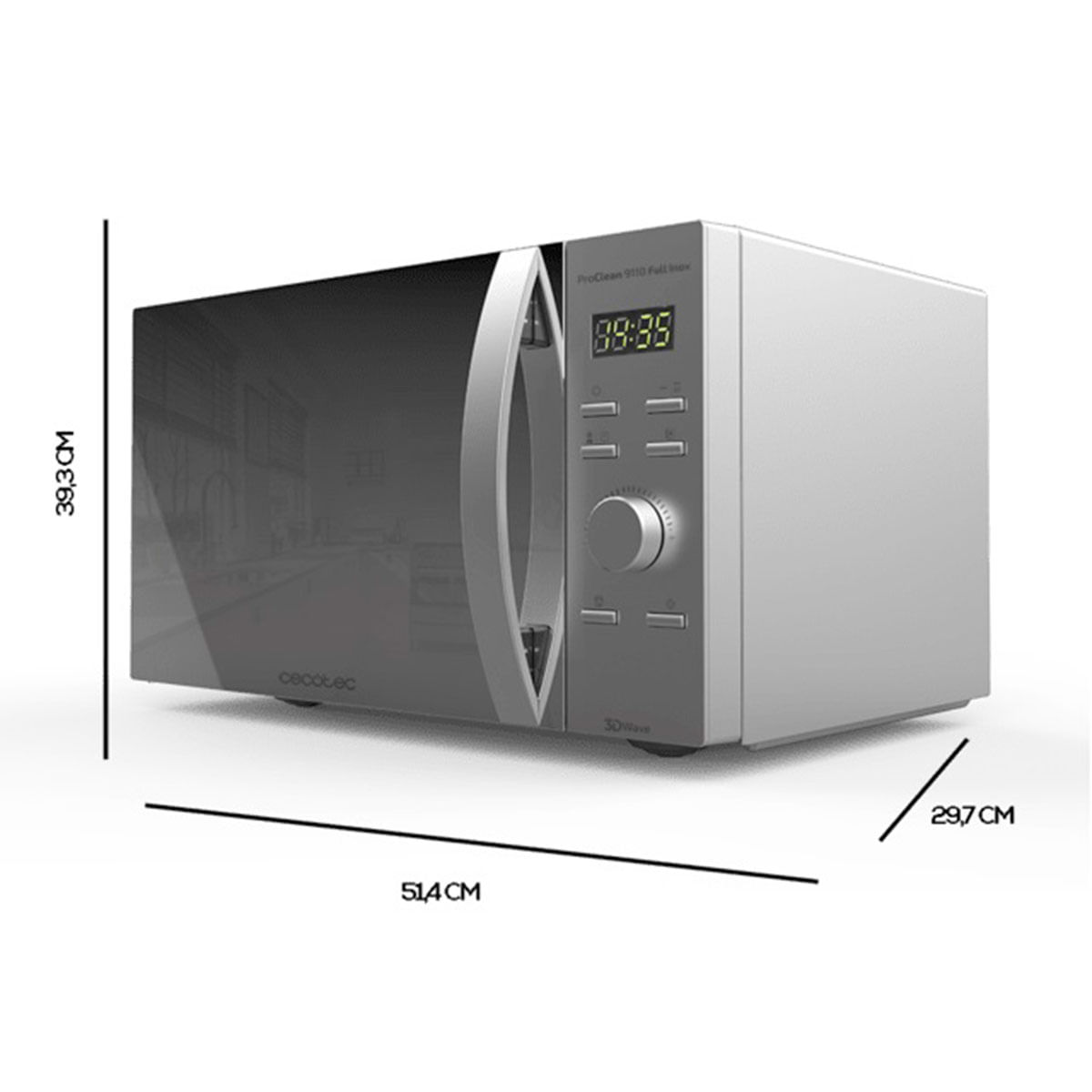 microondas-grill-cecotec-proclean-9110-medidas