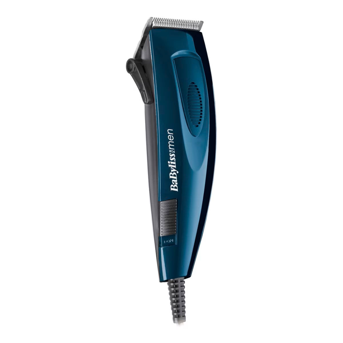 Cortapelos Babyliss E695E 8 longitudes con cable azul fondo blanco