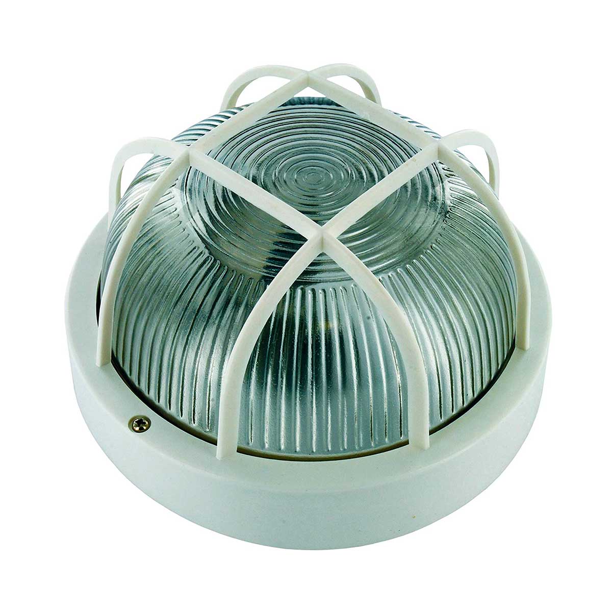 Aplique de pared exterior Smartwares 60W blanco fondo blanco
