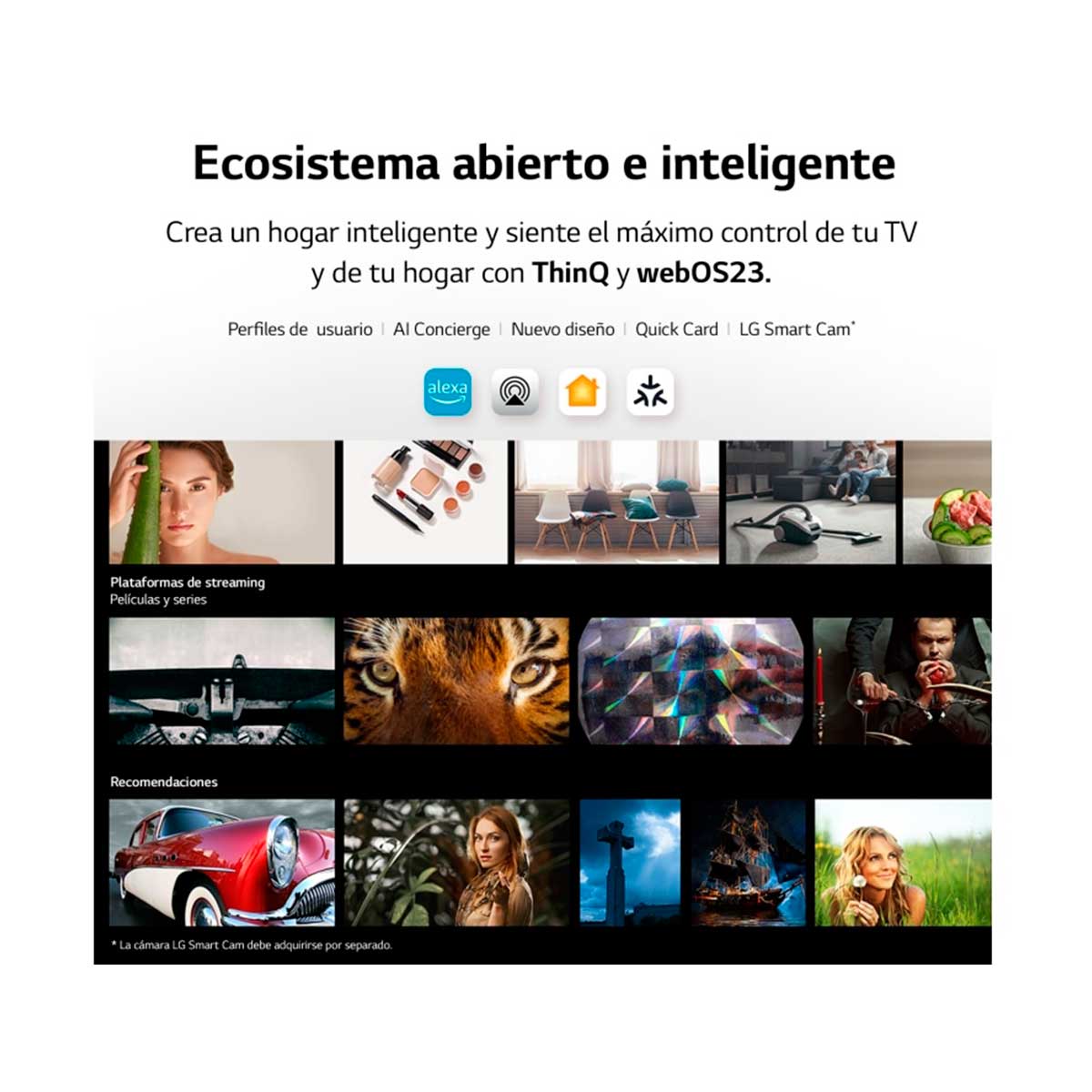 Televisor Smart TV LG 43UR78006LK Serie 78 4K UHD LED procesador 4K α5 Gen6 con IA WiFi negro características 5