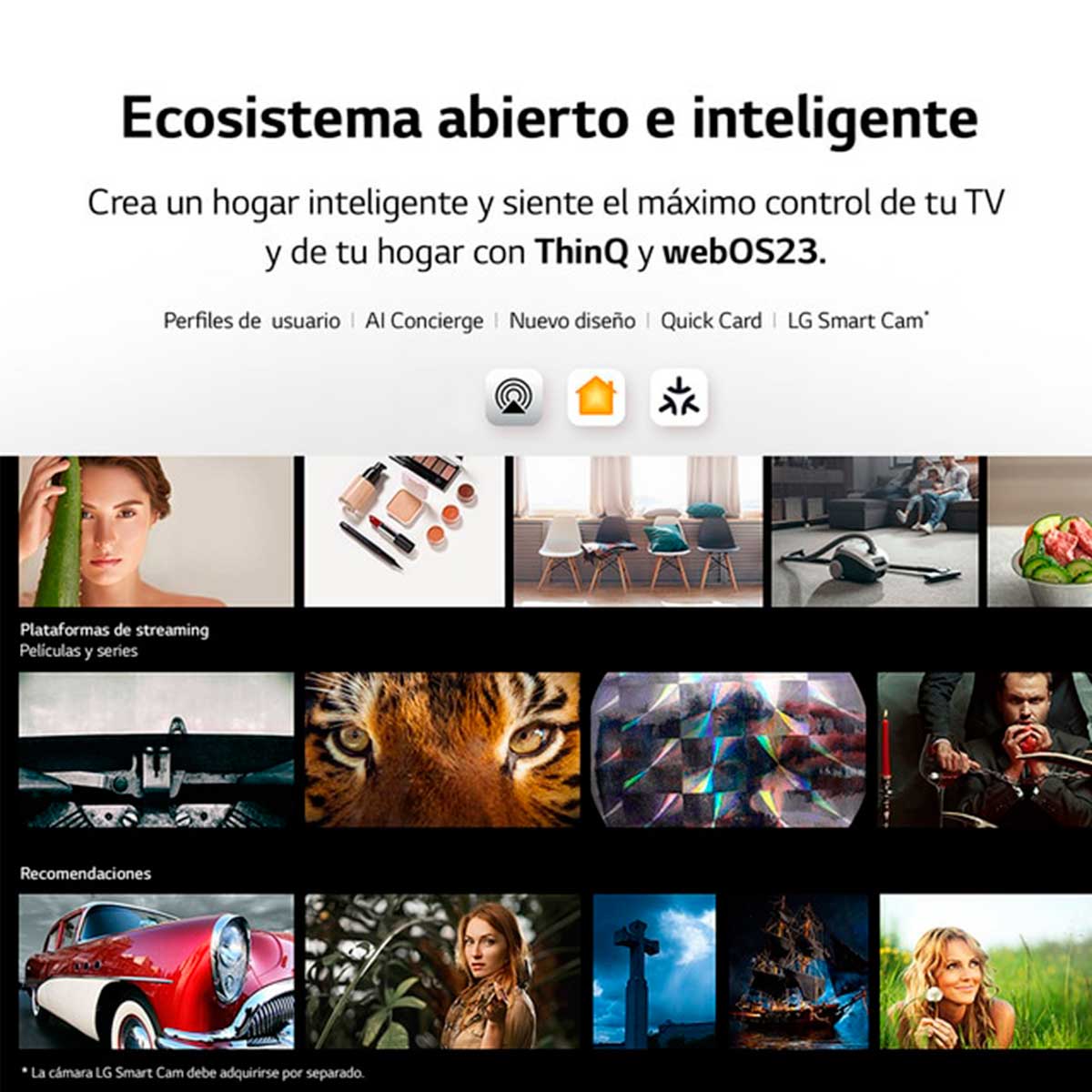 Televisor Smart TV LG 55UR91006LA 55'' 4K UHD LED webOS 23 con IA WiFi Bluetooth 5.0 F negro características 6