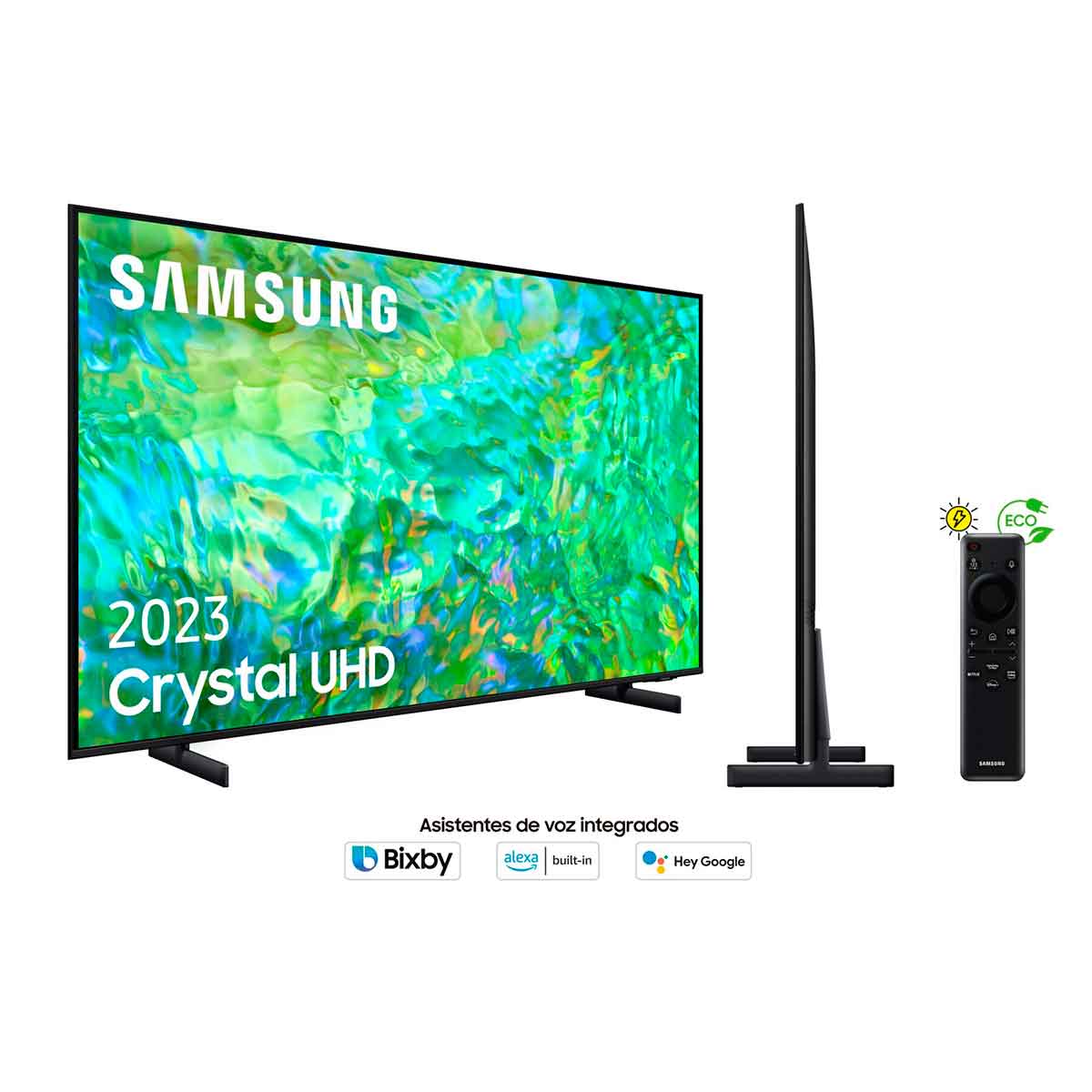 Televisor Smart TV Samsung CU8000 Crystal UHD 43'' 4K UHD LED Tizen WiFi Bluetooth 5.2 G negro características 8