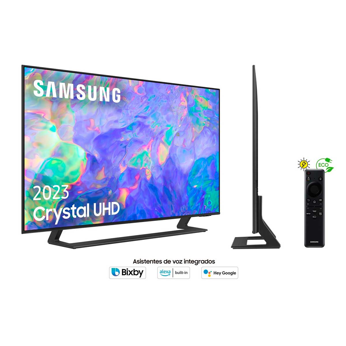 Televisor Smart TV Samsung CU8500 Crystal UHD 55'' 4K UHD LED Tizen WiFi Bluetooth 5.2 G negro detalle control por voz